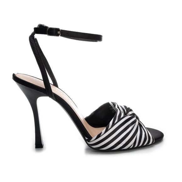ZARA Trafaluc black white stripe high heels size 40 - Picture 1 of 12